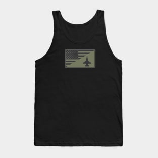 F-16 Viper US Flag (subdued) Tank Top